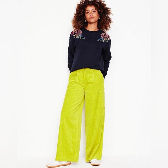 Boden Emi Embroidered Sweatshirt Navy, Tigers - Picture 4 of 12